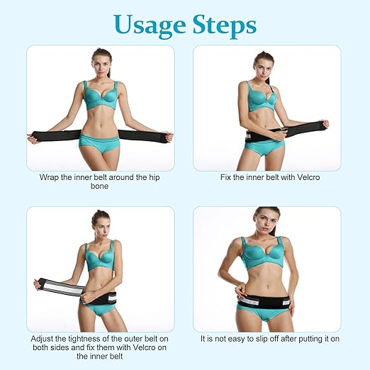 Back Brace for Lower Back Pain, Si Belt, Sciatic Nerve, Relief for Sciatica, Hip, Spine Pain, Pelvic, Sacroiliac Belt-Breathable & Adjustable Lumbar for Women and Men(XL-XXL, White)