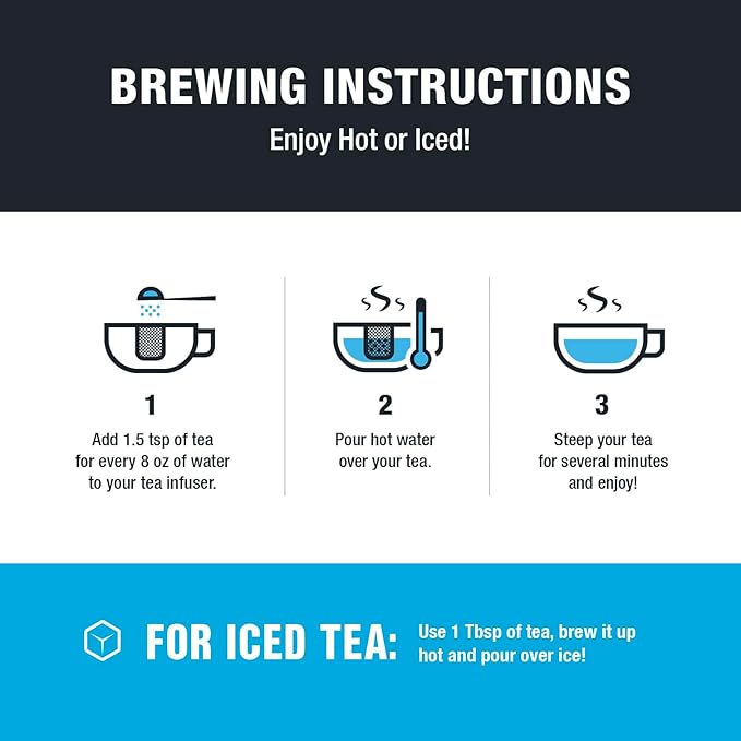 Tiesta Tea - Strawberry Kiwi Herbal Tea, Loose Leaf, Strawberry Hibiscus Kiwi Fruit Tea, Premium Caffeine-Free Herbal Blend, Make Hot or Iced & Up to 25 Cups, 2.5 oz Resealable Pouch