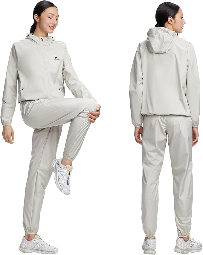 HOTSUIT Sauna Suit for Women Weight Loss Machine Washable Sweat Sauna Jacket Pants Anti Rip Sweat Suit for Gym Workout