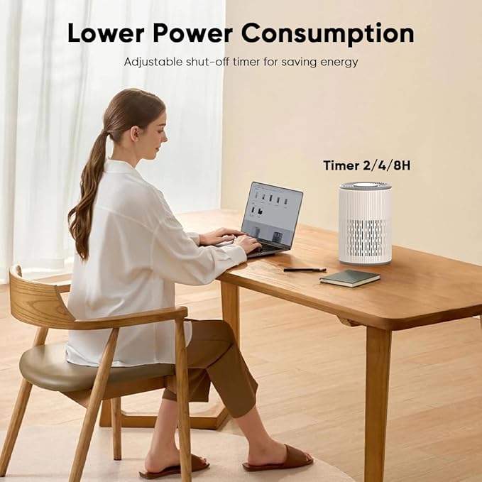 DAYETTE Air Purifier for Home Large Room up to 1300 sq ft, H13 Air Purifiers for Bedroom Pets with Fragrance Sponge, Remove 99.97% Smoke/Pet Dander/Pollen, Quiet 20dB Sleep Mode