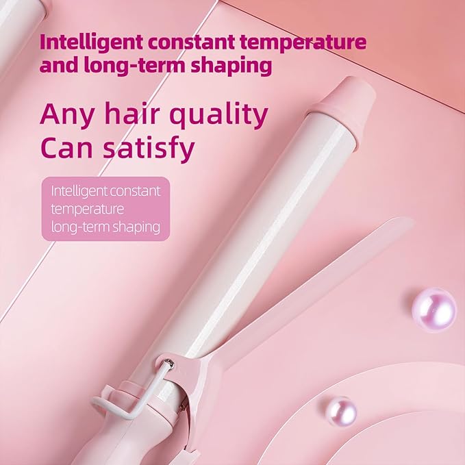 SVEY Ceramic 1-inch (About 2.5 cm) Extended Curling Iron, 1-inch (About 2.5 cm) Curling Iron can Create Any Curly Hairstyle - Suitable for Short Hair, Medium and Long Hair.