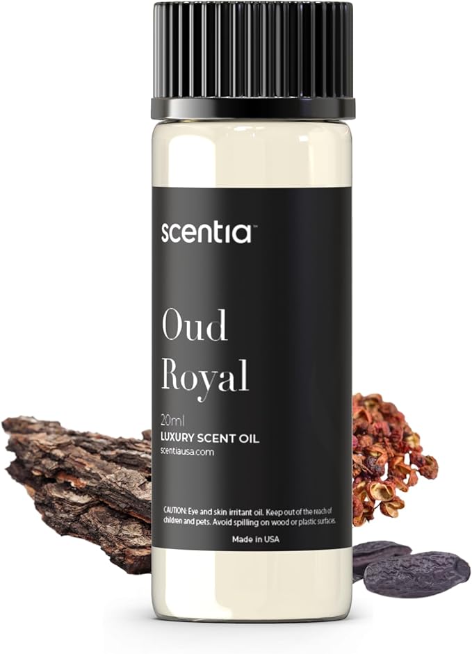 Oud Royal Hotel Diffuser Oil 20 ml | Oud Royal for Scent Diffuser | Luxurious Aroma, Niche Scent, Cardamom, Rosewood & Oud | 20ml Aromatherapy Fragrance