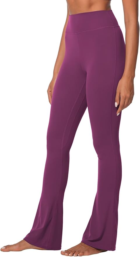Sunzel High Waist Mini Flared Leggings for Women, Tummy Control Casual Flare Yoga Pants for Yoga Workout Gym