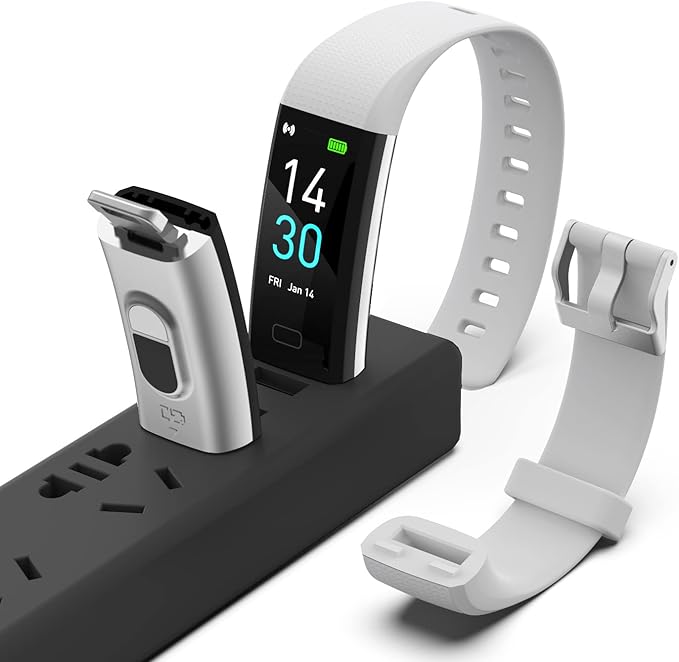 ENGERWALL Fitness Tracker with Step/Distance/Calories Counter, Activity Tracker with Heart Rate Monitor, Slim Style Watch IP68 Waterproof, Sleep Monitor Tracker, Pedometer Watch for Women Men Kids