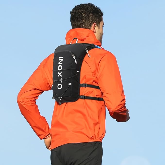 INOXTO Running Hydration Vest Backpack,Lightweight Pack with 1.6L Water Bladder Hydration Backpack Daypack for Hiking Trail Running Cycling Race Marathon for Women Men