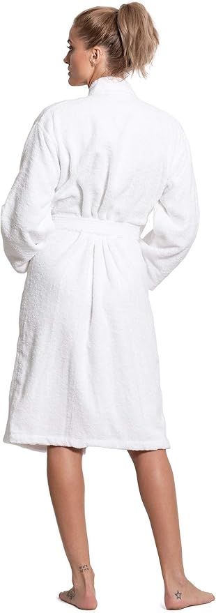 Turkuoise Soft & Absorbent Towel Robe, 100% Cotton Turkish Terry Cloth Kimono Bathrobes for Women