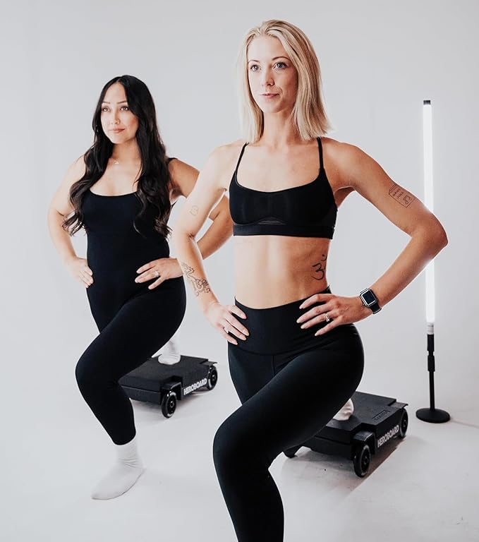 Portable Pilates Board | Patented Design Abdominal Exercise Trainer & Core Strength Workout Board - Compact Mini Pilates Reformer & Exercise Board For Mobility & Home Workouts