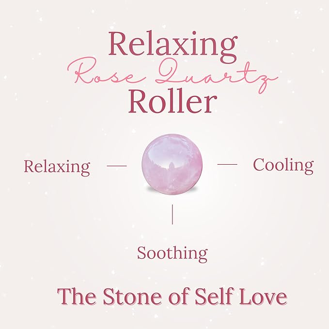 Grandma Flo's Naturals Organic Castor Oil Roll On with Rose Quartz Roller - For Face Hair Body | Glass Bottle, Cold Pressed, Hexane Free, Unrefined | Stimulate Hair Growth, Moisturize Skin (50ml)