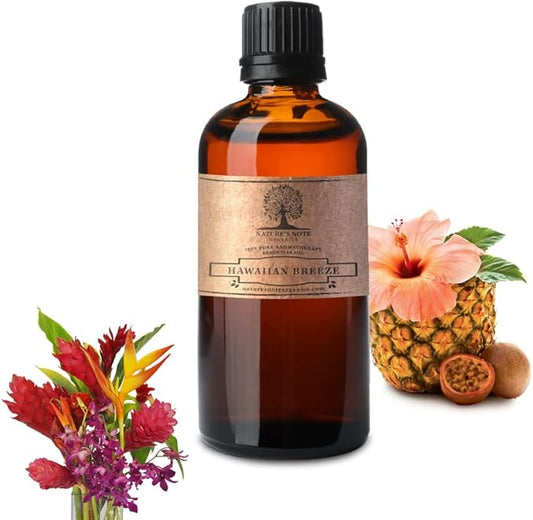 Hawaiian Breeze - 100% Pure Aromatherapy Grade Essential Oil by Nature's Note Organics - 0.3 Fl Oz