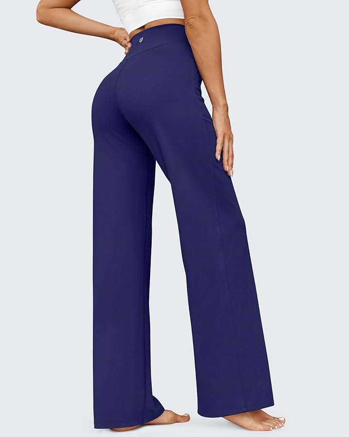 G4Free EverGoing Wide Leg Pants for Women Yoga Pants High Waist Sweatpants with Pockets Stretch Lounge Pants Comfy