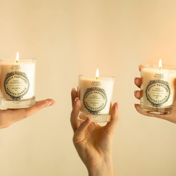Panier des Sens – Sea Samphire Candle - Scented Candles for Home - Essential Oil Candle - Aromatherapy Candles for Relaxation Made in France - Long Lasting & 100% Natural Cotton Wick - Vegan – 6.3 oz