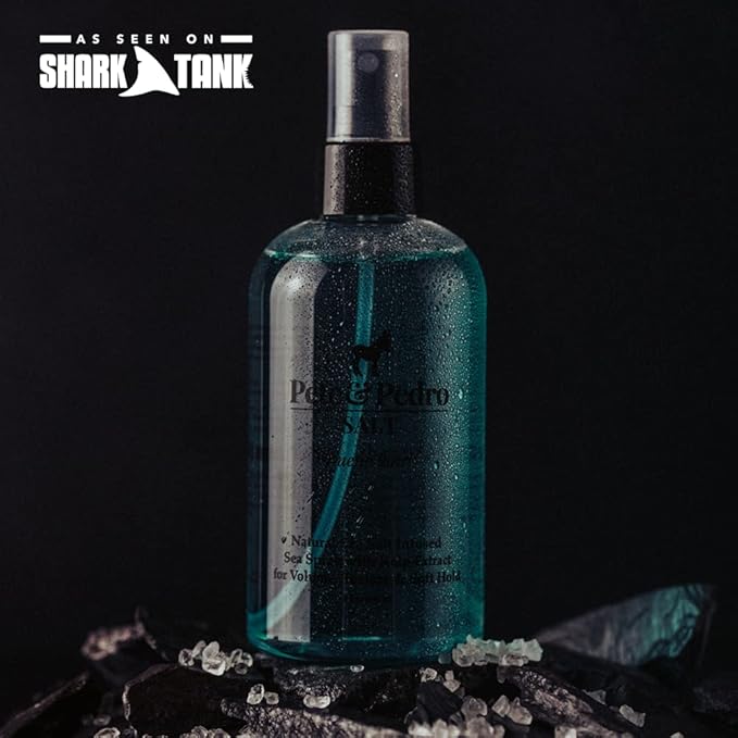 Pete & Pedro SALT - Natural Sea Salt Spray for Hair Men & Women, Adds Instant Volume, Texture, Thickness, & Light Hold | Texturizing & Thickening | As Seen on Shark Tank, 2.0 oz.