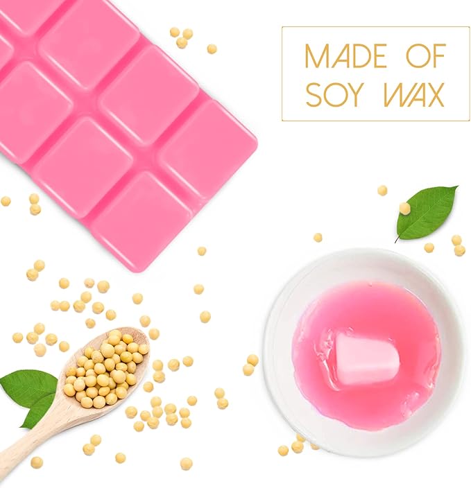 SCENTORINI Wax Melts, Scented Wax Melts for Wax Warmer Vanilla & Ice Cream, Lemon Soda, Marshmallow, Baby Powder, Rosemary & Black Currant, Passion Fruit, Chocolate, Peach Bellini 8 X 2.5 OZ