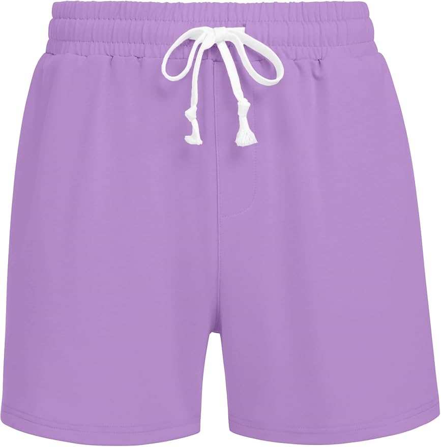 Deyeek 5.5 Inch Mens Pajama Shorts Sleep Cotton Lounge PJ Lightweight Elastic Waist Drawstring Nightwear Bottom with Pockets