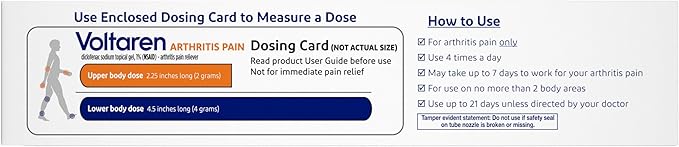 Voltaren Arthritis Pain Gel for Powerful Topical Arthritis Pain Relief with Diclofenac - NEW Easy Open Cap - 100 g Tube And 20 g Travel Size Tube