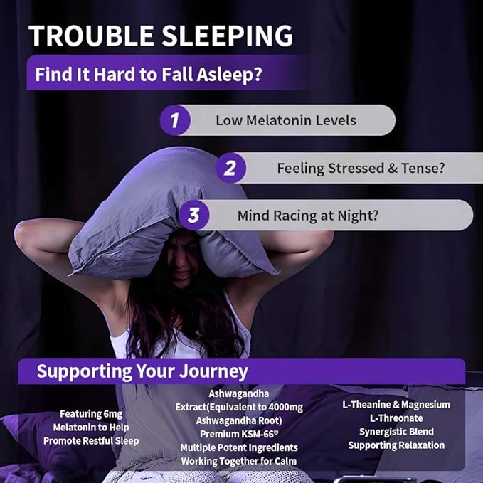 WITYWAYS Melatonin Sleep Gummies for Adults - Fast-Acting 20 Minute Sleep Aid with Ashwagandha KSM-66 & L-Theanine, Sugar-Free Plant-Based Sleep Support, 60 Chewables for Restful Nights (2)