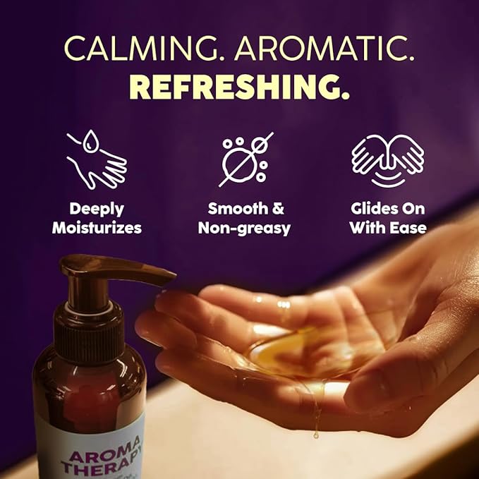 KUKKA Aromatherapy Massage Oil 6.76 fl oz - Enriched with Vitamin E, Sweet Almond, Lavender & Sweet Orange Oils - for All Skin Types, Men & Women - Massage Therapy Oil for Muscles, Legs & Body