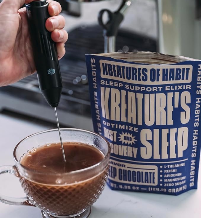Kreatures of Habit | KREATURE'S Sleep | Sugar-Free, Sleep Support Elixir | with Ashwagandha, Chamomile, GABA, L-Theanine, Reishi & Magnesium | Chocolate