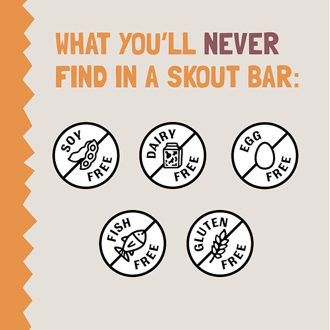 Skout Organic Plant-Based Protein Bars Peanut Butter & Jelly (12 Pack) - 10g Protein - Vegan Protein Bars - Only 5 Ingredients - Easy Snack - Gluten, Dairy & Soy Free