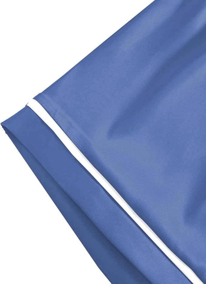 LYANER Women's Satin Silky Short Sleeve Button Shirt Sleepwear 2Piece Pajama Set
