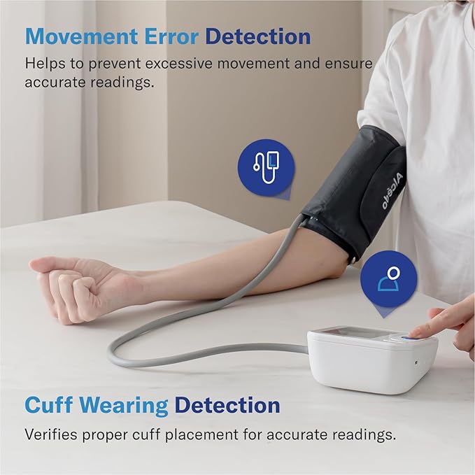 Alcedo Blood Pressure Monitor for Home Use, Automatic Digital BP Machine with Large Cuff for Upper Arm (Backlit Large Screen)