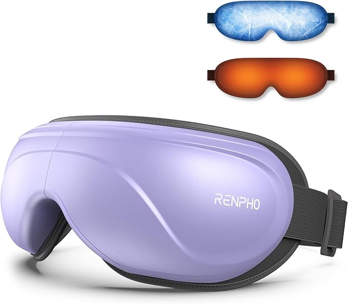 RENPHO Eyeris 2 Eye Massager with Heat and Cooling, Birthday Gifts for Mom Dad Women Men Heated Eye Mask for Reduce Strain Improve Sleep