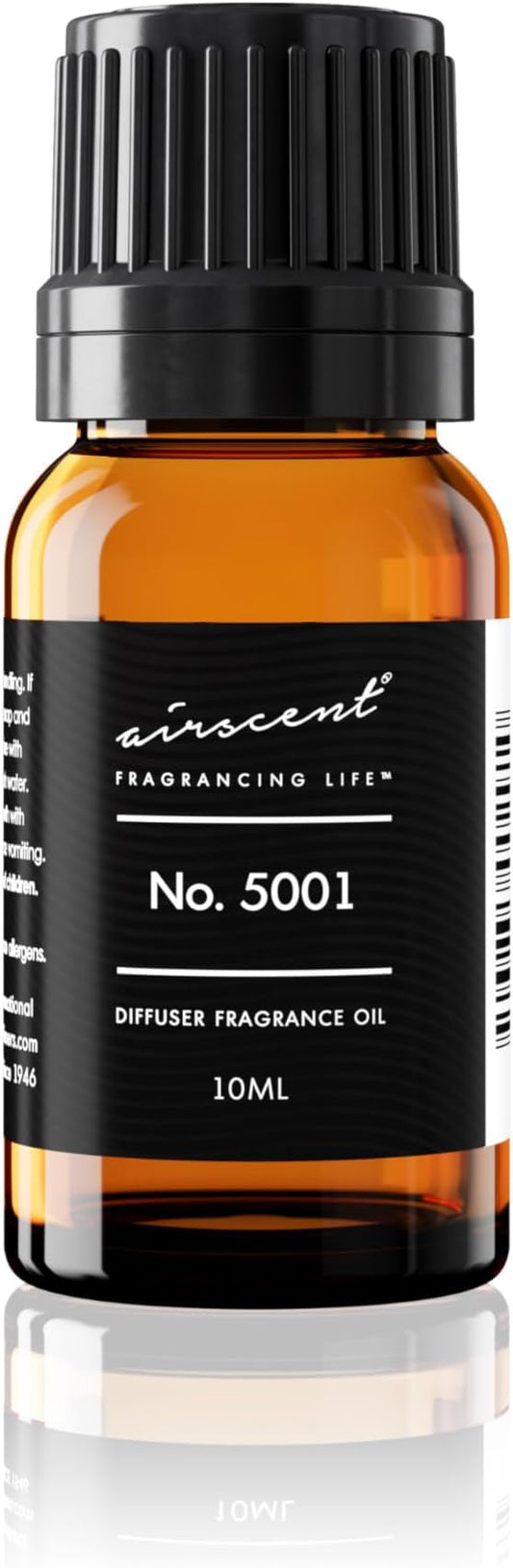AirScent Baccarat Rouge Inspired Diffuser Oil - Perfume Dupe - Premium Fragrance Oil No. 5001 for Ultrasonic and Waterless Diffusers and Crafting - 10 mL, 0.34 fl oz Glass Dropper Bottle