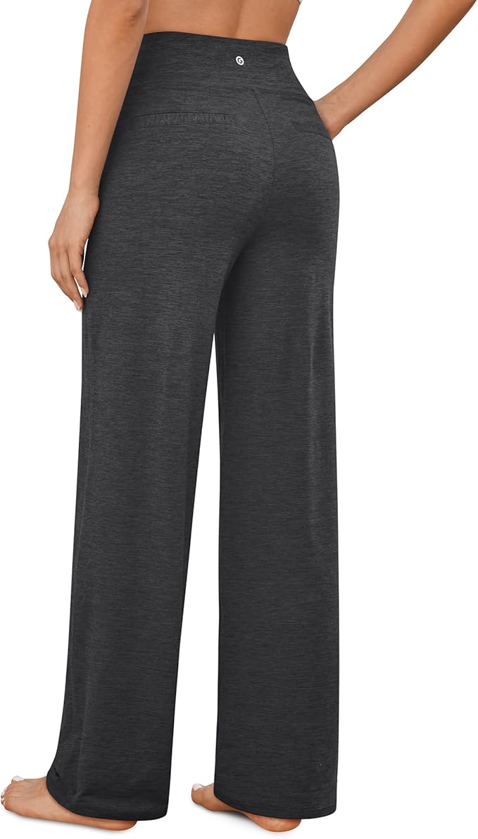 G4Free Yoga Pants Women Wide Leg Pants with Pockets High Waist Stretch Dress Casual Sweatpants Petite/Regular/Tall