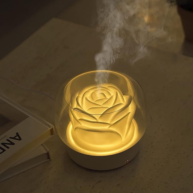 Diffusers for Essential Oils Large Room: SEVEYEE 500ml Aromatherapy Diffuser for Home Bedroom - Big Capacity Running 24 Hours Waterless Auto Off with 7 Colors Lights - White