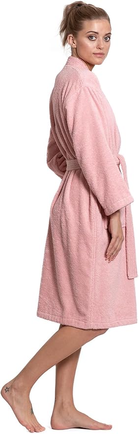 Turkuoise Soft & Absorbent Towel Robe, 100% Cotton Turkish Terry Cloth Kimono Bathrobes for Women