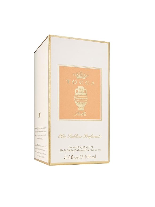 Tocca Stella Scented Dry Body Oil, 3.4 Fl Oz - Olio Sublime Profumato Body Fragrance Featuring Blood Orange, Freesia & Spicy Lily
