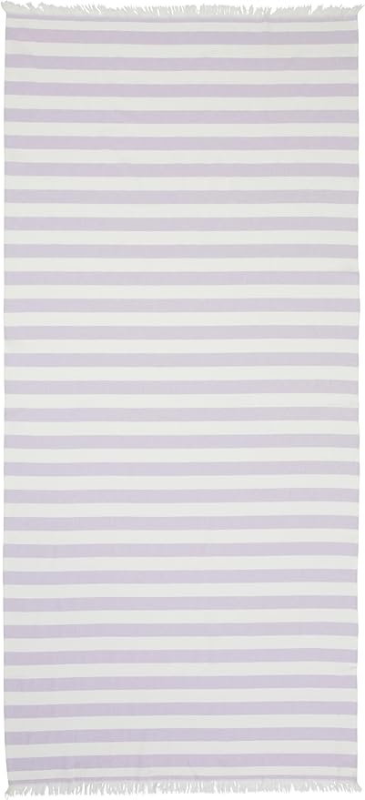 The Good Earth | 4 Pack Oversized Turkish Beach Towel Set Made of 100% Cotton | Luxury Turkish Beach Towels 35" x 78" | Turkish Beach Towels Oversized | Designed in USA | Ancara - Lilac