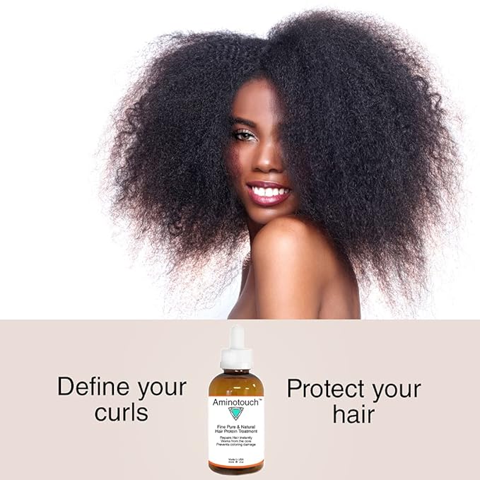 Aminotouch Natural Pure Protein Treatment - Collagen and Keratin Rescue Shot for Long Hair Growth, Damage Repair, Split Ends Prevention, and Hair Strengthening