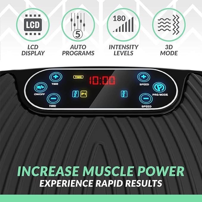 Bluefin Fitness Dual Motor 3D Vibration Platform | Oscillation, Vibration + 3D Motion | Huge Anti-Slip Surface | Bluetooth Speakers | Ultimate Fat Loss | Unique Design | Get Fit at Home