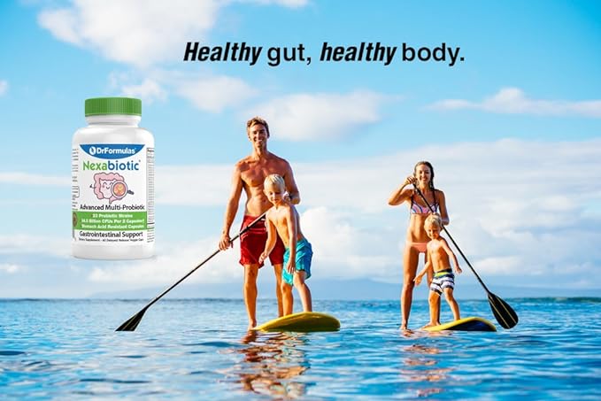 DrFormulas Nexabiotic 23 Multi Probiotic for Women and Men - Dr. formulated with Lactobacillus Acidophilus, Bifidobacterium Infantis, Saccharomyces Boulardii, 17.25 Billion CFUs
