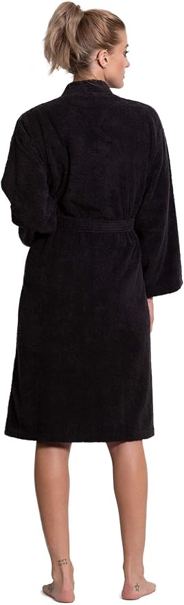 Turkuoise Soft & Absorbent Towel Robe, 100% Cotton Turkish Terry Cloth Kimono Bathrobes for Women