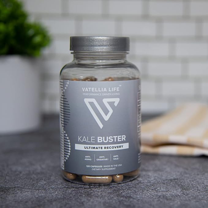 Vatellia Life New from Kale Buster | Ultimate Joint Support | Increased Energy | Decreased Brain Fog | Loaded with Vitamin K2 | Better Than Kale | Dave Aspreyโs Favorite |120 Capsules (60Day Supply)
