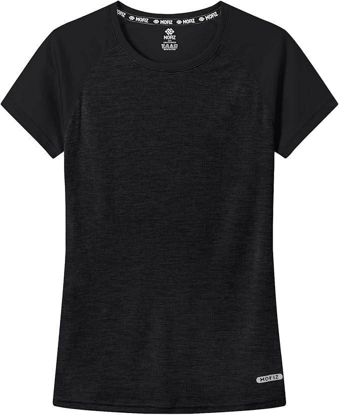 MoFiz Women's Short Sleeve UPF 50+ Sun Protection Sports T-Shirt Quick Dry Running Workout Athletic Tee Top