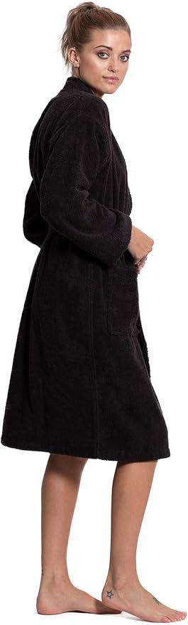 Turkuoise Soft & Absorbent Towel Robe, 100% Cotton Turkish Terry Cloth Kimono Bathrobes for Women