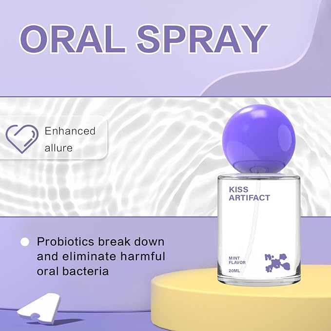 2Pcs Probiotic Oral Spray for Long-Lasting Freshness, Alcohol-Free Oral Spray with Probiotics for Breath Care, Portable Oral Spray, Suitable for Daily Use, Work, Travel (20ml)