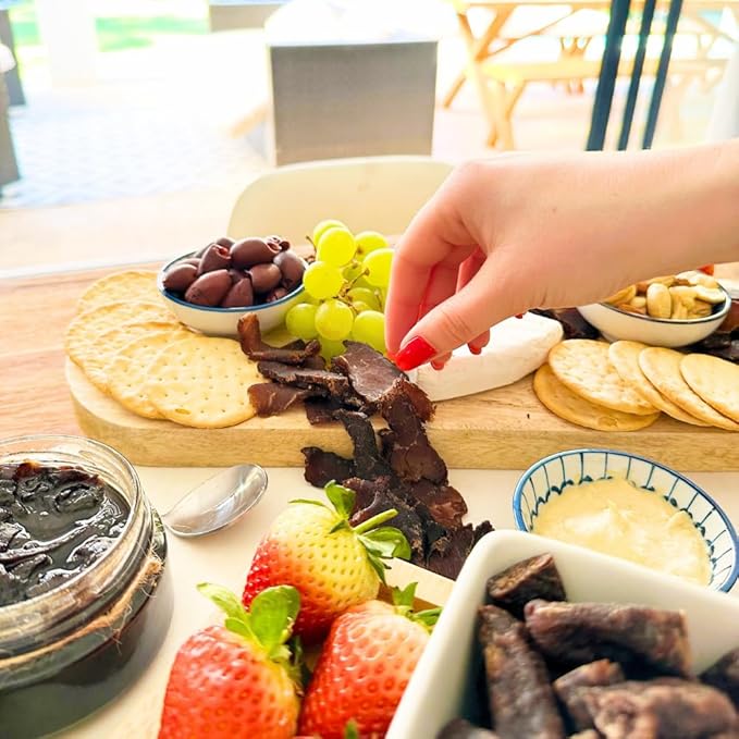 Brooklyn Biltong Beef Jerky Snack (2 oz, Pack of 5) - Grass Fed, Whole30, Zero Sugar, Paleo Friendly with No Artificial Ingredients, 32g of Protein per package, No Sugar Everyday Snack