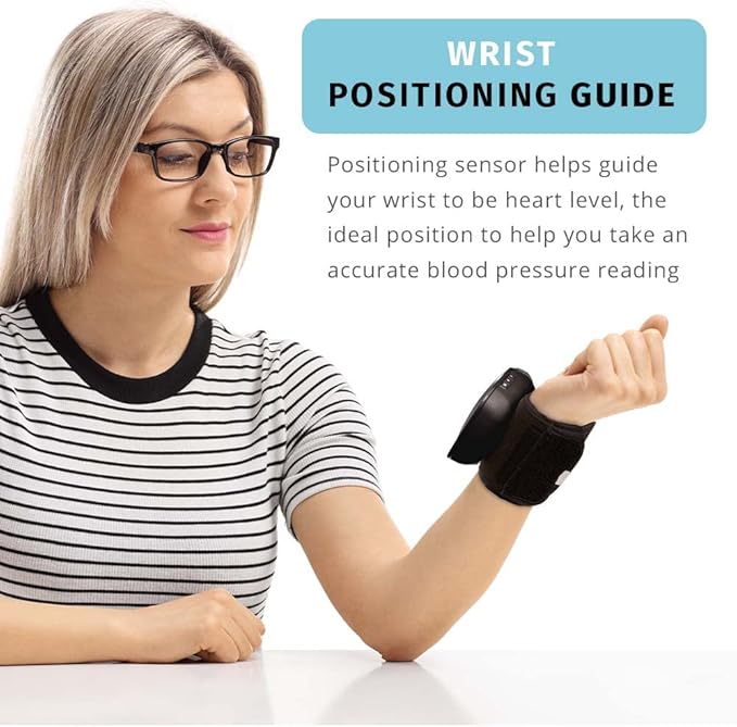 HoMedics Premium Wrist Blood Pressure Monitor, Clinically Proven Accurate, Wrist Positioning Guide, AM/PM Averaging, Irregular Heartbeat Detector, Smart Measure Inflation Technology