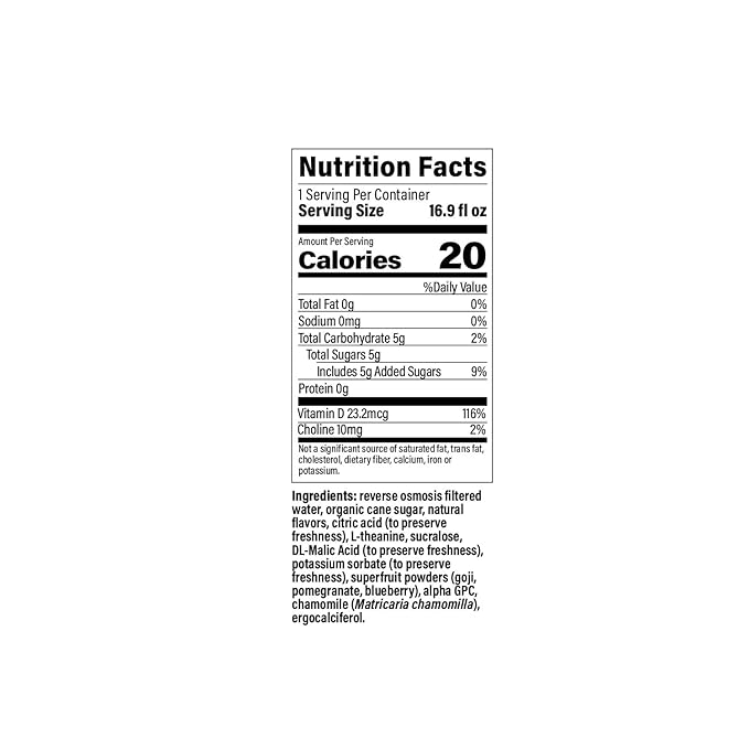 neuroBLISS | White Raspberry | Functional Beverage for Reducing Stress, Lightly-Carbonated, Vegan & Low Sugar; 16.9 Fl Oz (Pack of 12)