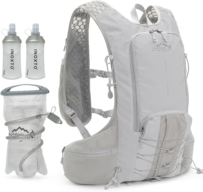 INOXTO Hydration Pack Backpack ,Water Backpack with 2L Leakproof Water Bladder, Running Hydration Vest for Man, Daypack for Cycling Motocross Climbing Trail Running