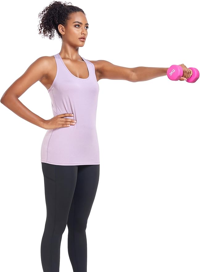 6 or 5 Pack Workout Tank Tops for Women, Athletic Racerback Sports Tank Tops, Compression Sleeveless Dry Fit Shirts