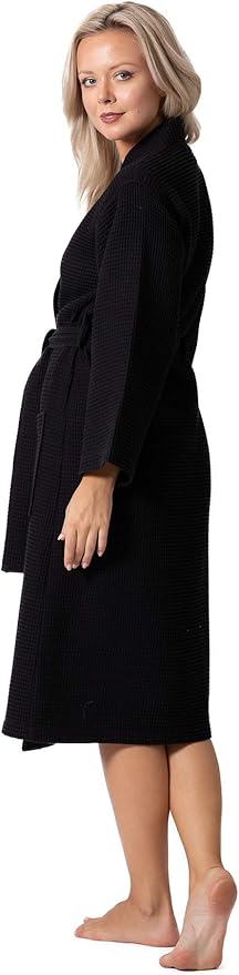 Waffle Knit Lightweight Kimono Spa & Bath Robes for Women - Quick Dry - Soft