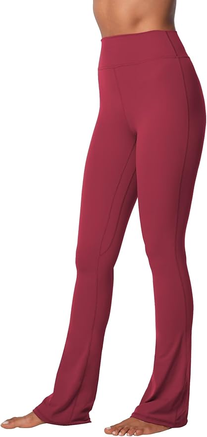 Sunzel High Waist Mini Flared Leggings for Women, Tummy Control Casual Flare Yoga Pants for Yoga Workout Gym
