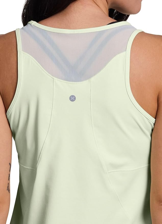 RBX Active Women's Workout Top with Breathable Mesh Panels, Quick Drying Gym Running Tank Top with Plus Sizes
