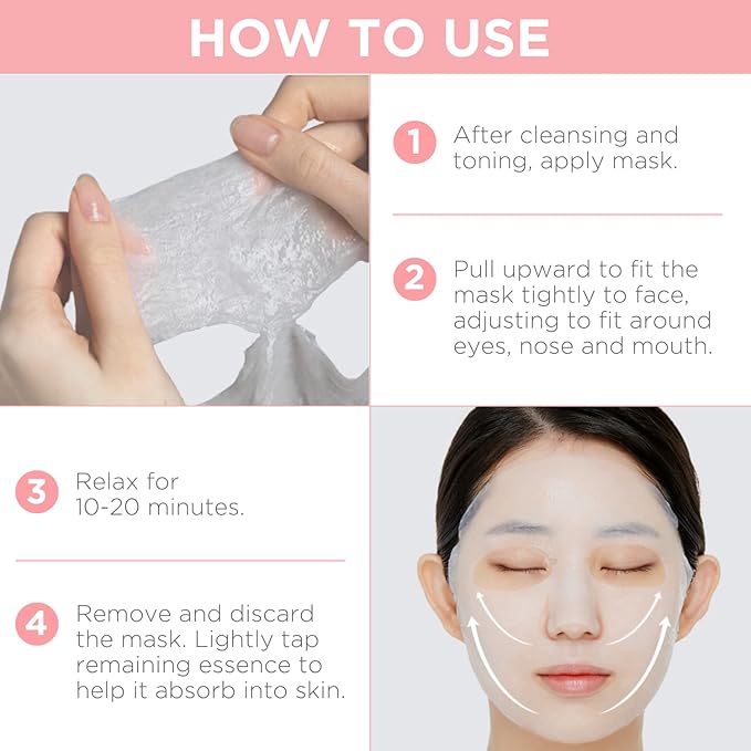 Mediheal Official Best Korean Sheet Mask - Collagen Essential Face Mask Lifting and Firming For All Skin Types Value Sets (20 Count)