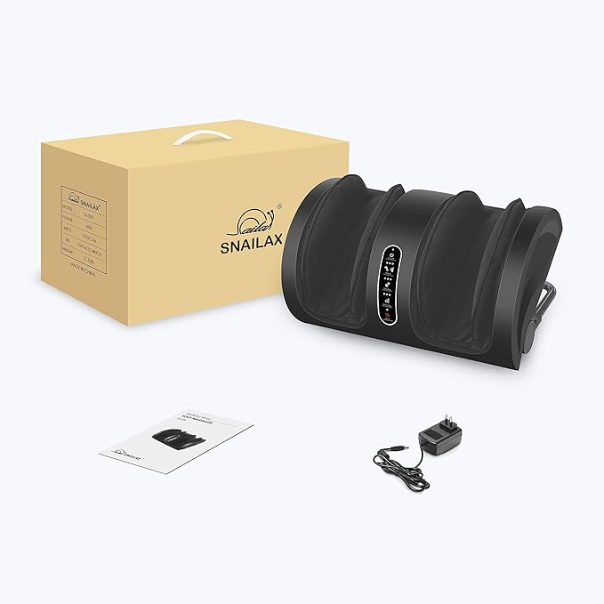 Snailax Foot Massager with Heat, Shiatsu Feet and Calf Massager Machine for Plantar Fasciitis, Neuropathy, Improve Circulation, Foot Leg Massager, Gifts(Without Remote Control)